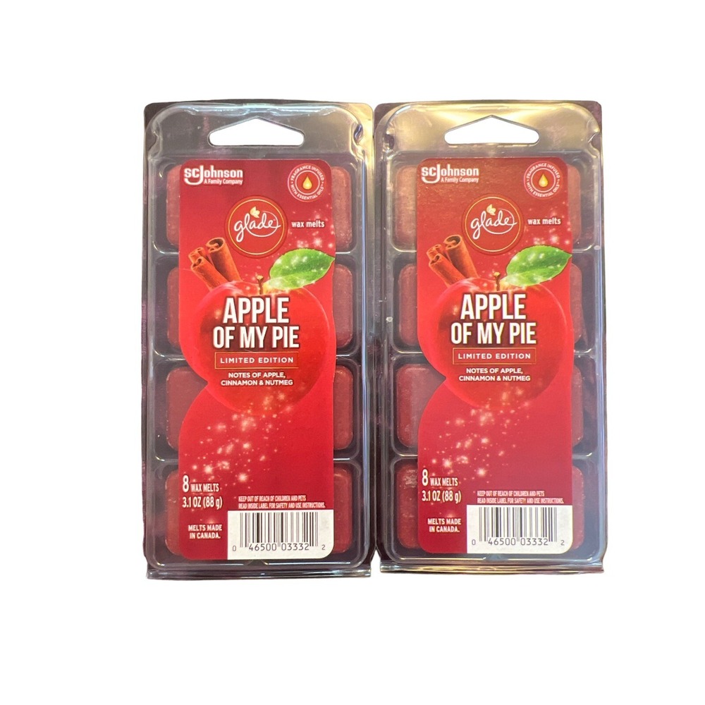 Glade Apple of My Pie LIMITED EDITION Wax‎ Melts (Two 8 Pc Packs) * NEW *